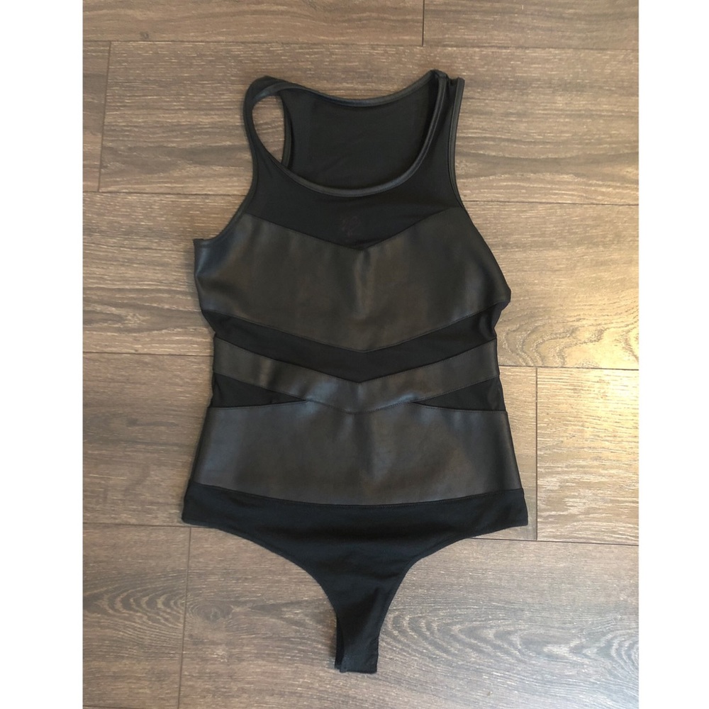 Bebe Black Bodysuit